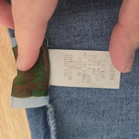 Vintage PADO Denim Dress Floral Embroidered Square Neck Spaghetti Strap Size Med - Picture 5 of 10